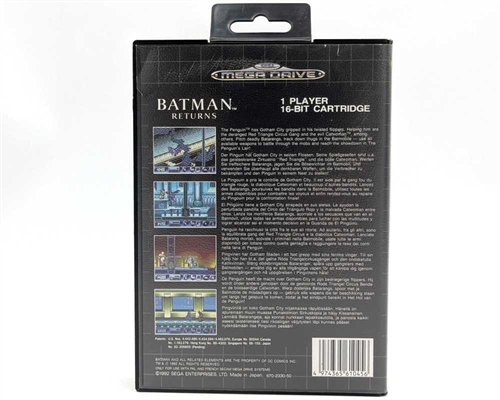 Batman Returns - Komplet I Æske - Sega Mega Drive Spil (B Grade) (Genbrug)